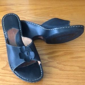 Black Born slip on heels, size 10M